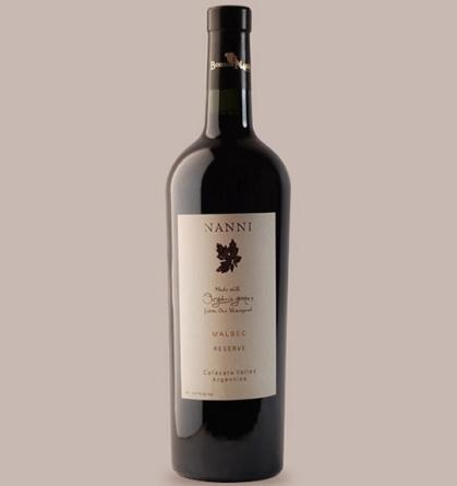 Nanni Reserva Malbec Orgnico 6x750cc.