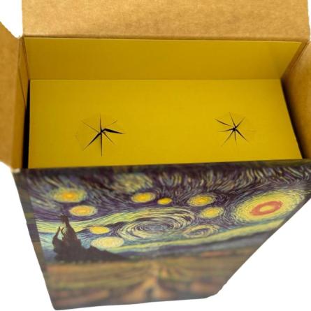 Estuche Rstico Van Gogh. Inmovilizador de Botellas.