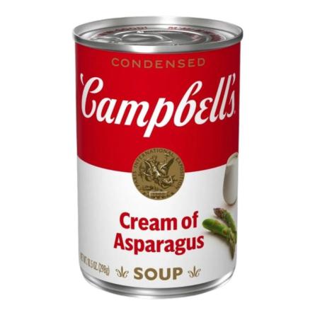 Sopa Crema De Esprragos Campbells 3x300cc. Origen Estados Unidos.