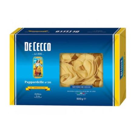 De Cecco Pappardelle Nidos Smola 1x500grs. Origen Italia.