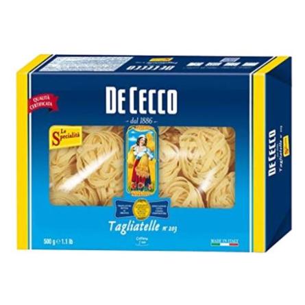 De Cecco Tagliatelle Nidos Smola 1x500grs. Origen Italia.