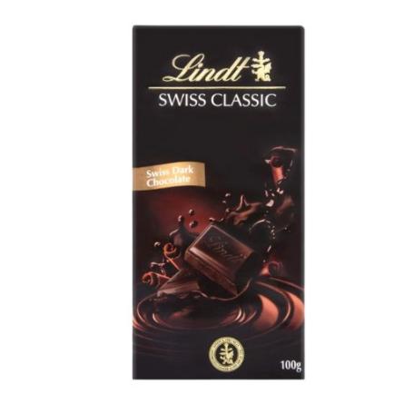 Lindt Chocolate Classic Dark Tableta 1x100grs. Origen Suiza.