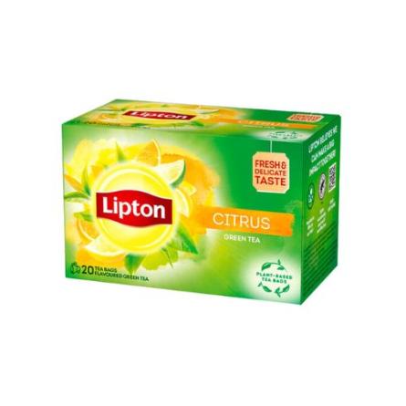Lipton T Green Citrus 1x20 Unidades. Origen Inglaterra.