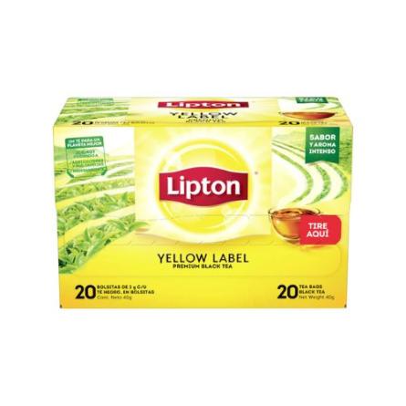Lipton T Yellow Label 1x20 Unidades. Origen Inglaterra.
