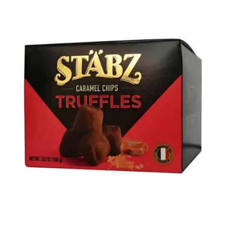 Stabz Trufas De Chocolate Con Caramelo 1x100grs. Origen Francia.